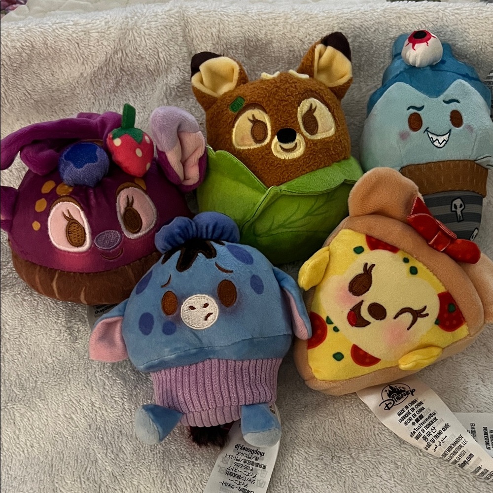 Disney Munchkins Colorful Character Plush Collection